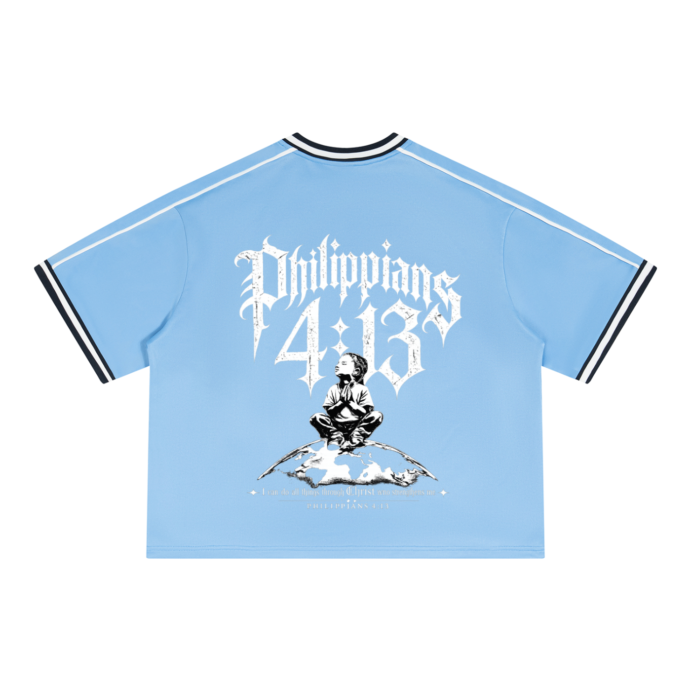 Philippians4:13Boxy V-Neck Soccer Jersey