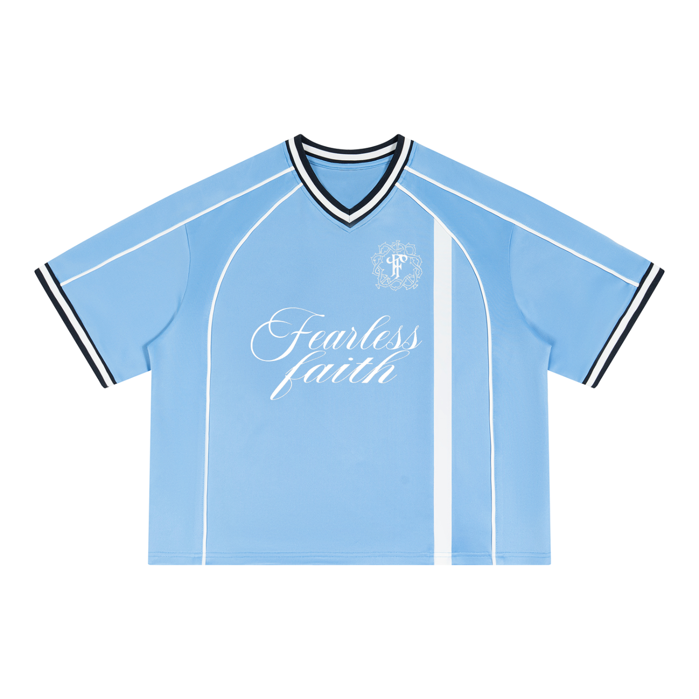Philippians4:13Boxy V-Neck Soccer Jersey