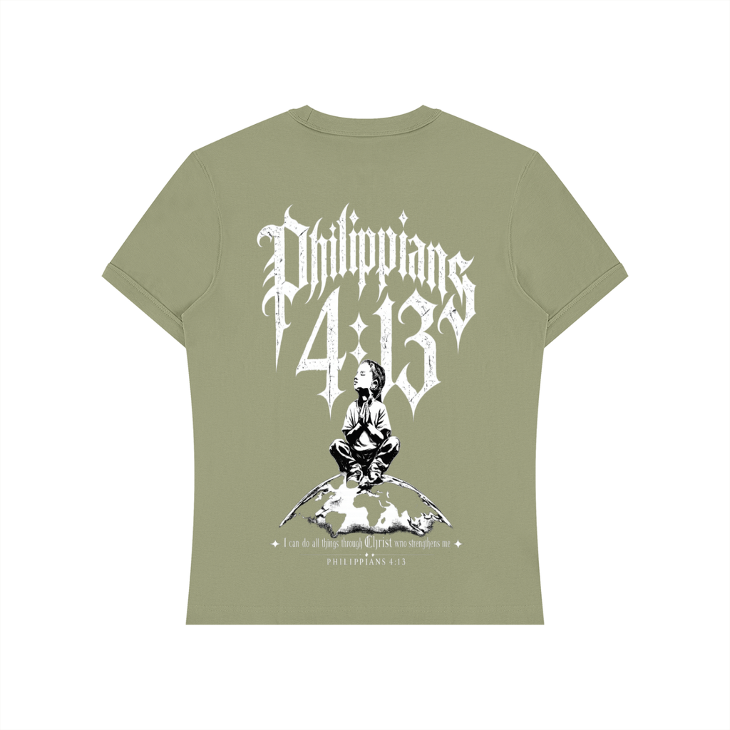 phillipians 4:13 Heavyweight Slim Fit T-Shirt